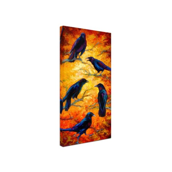 Trademark Fine Art Marion Rose 'Crows 9' Canvas Art, 10x19 - ALI15259-C1019GG