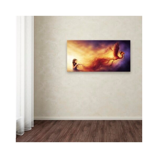 Trademark Fine Art JoJoesArt 'Out of the Ashes' Canvas Art, 10x19 - ALI11704-C1019GG