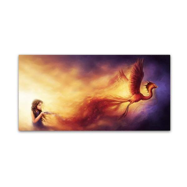 Trademark Fine Art JoJoesArt 'Out of the Ashes' Canvas Art, 10x19 - ALI11704-C1019GG