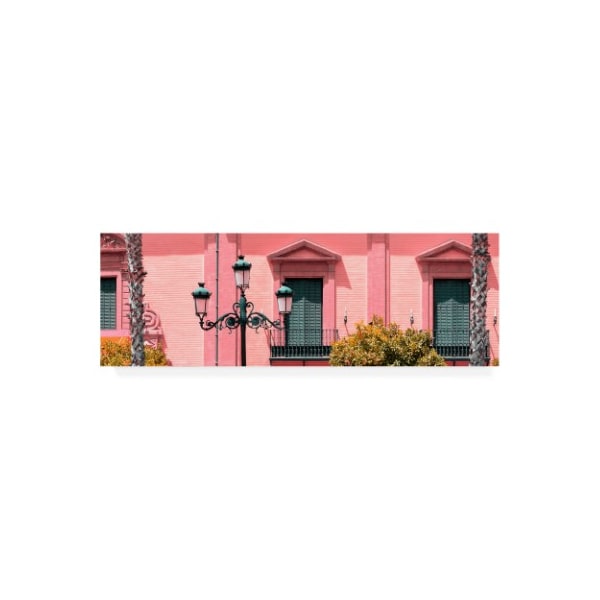 Trademark Fine Art Philippe Hugonnard 'Made in Spain 2 Spanish Pink Architecture' Canvas Art, 10x32 - PH01399-C1032GG