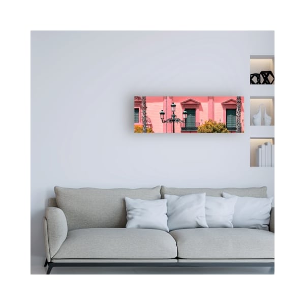 Trademark Fine Art Philippe Hugonnard 'Made in Spain 2 Spanish Pink Architecture' Canvas Art, 10x32 - PH01399-C1032GG
