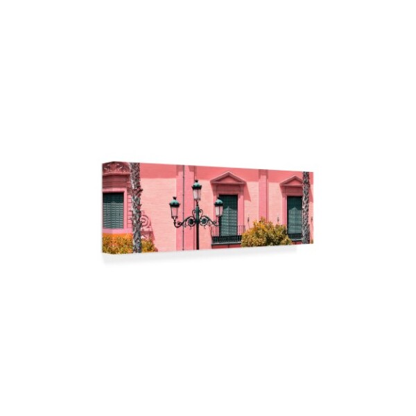 Trademark Fine Art Philippe Hugonnard 'Made in Spain 2 Spanish Pink Architecture' Canvas Art, 10x32 - PH01399-C1032GG