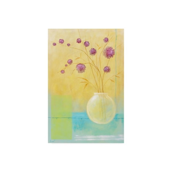 Trademark Fine Art Pablo Esteban 'Small Floral Vase 1' Canvas Art, 12x19 - ALI45281-C1219GG