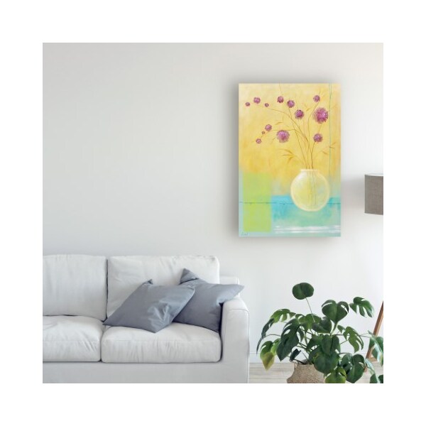 Trademark Fine Art Pablo Esteban 'Small Floral Vase 1' Canvas Art, 12x19 - ALI45281-C1219GG