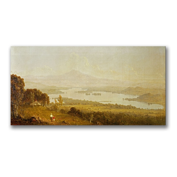 Trademark Fine Art Sanford Gifford 'Lake Winnipiegee' Canvas, 12x24 - BL0728-C1224GG