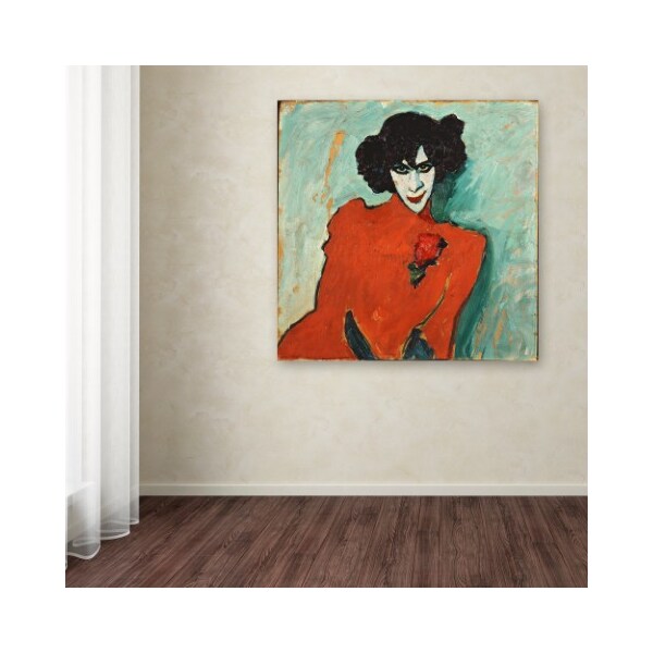 Trademark Fine Art Jawlensky 'Portrait Of A Dancer' Canvas Art, 14x14 - AA00379-C1414GG