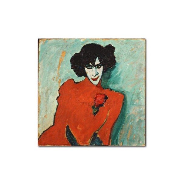 Trademark Fine Art Jawlensky 'Portrait Of A Dancer' Canvas Art, 14x14 - AA00379-C1414GG