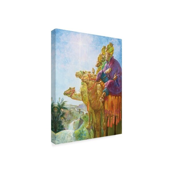 Trademark Fine Art Hal Frenck 'Three Wise Men Camels' Canvas Art, 14x19 - ALI35601-C1419GG