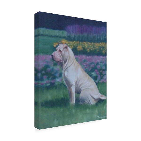 Trademark Fine Art Paul Walsh 'Dog Pet' Canvas Art, 14x19 - ALI45447-C1419GG