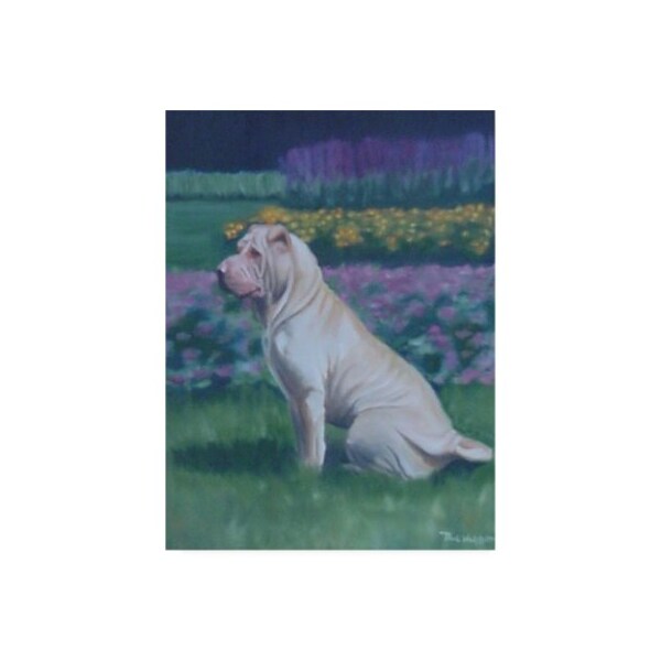 Trademark Fine Art Paul Walsh 'Dog Pet' Canvas Art, 14x19 - ALI45447-C1419GG