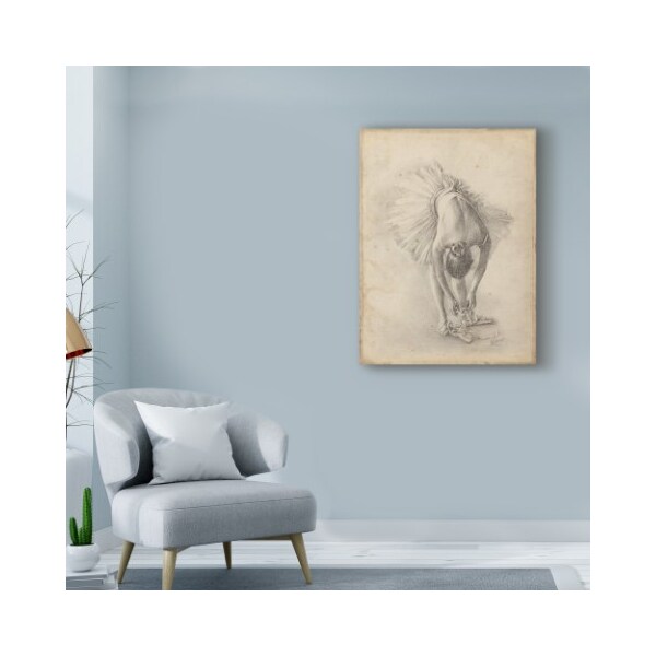 Trademark Fine Art Ethan Harper 'Antique Ballerina Study I' Canvas Art, 14x19 - WAG00361-C1419GG
