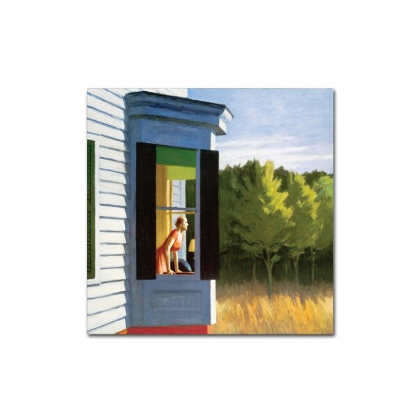 Trademark Fine Art Edward Hopper 'Cape Cod Morning' Canvas Art, 35x35 - ALI10091-C3535GG