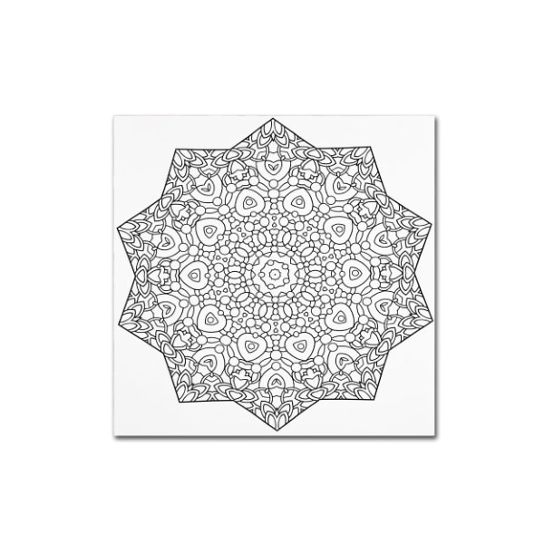Trademark Fine Art Kathy G. Ahrens 'Mixed Coloring Book 24' Canvas Art, 35x35 - ALI3449-C3535GG