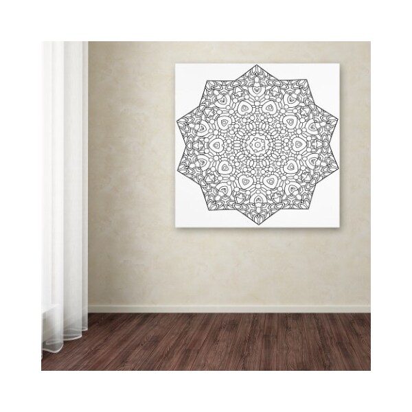 Trademark Fine Art Kathy G. Ahrens 'Mixed Coloring Book 24' Canvas Art, 35x35 - ALI3449-C3535GG