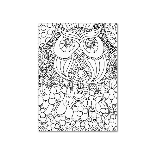 Trademark Fine Art Kathy G. Ahrens 'Mixed Coloring Book 56' Canvas Art, 24x32 - ALI3481-C2432GG