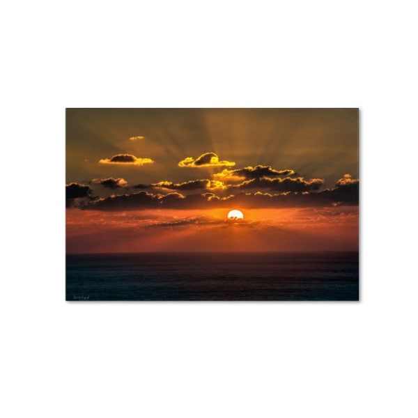 Trademark Fine Art David Ayash 'Mediterranean Sunset' Canvas Art, 16x24 - MA0533-C1624GG