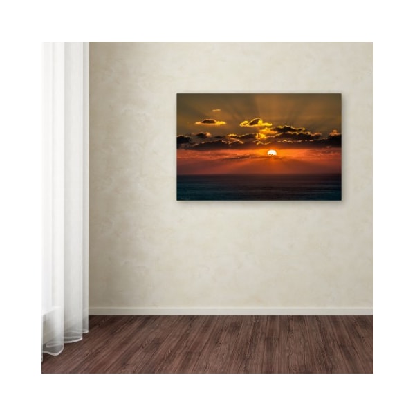 Trademark Fine Art David Ayash 'Mediterranean Sunset' Canvas Art, 16x24 - MA0533-C1624GG