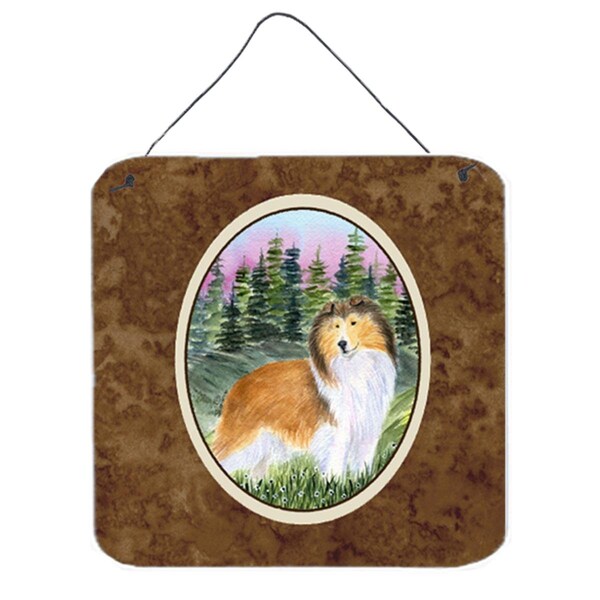 Micasa 6 In. Sheltie Aluminium Metal Wall Or Door Hanging Prints - MI951148