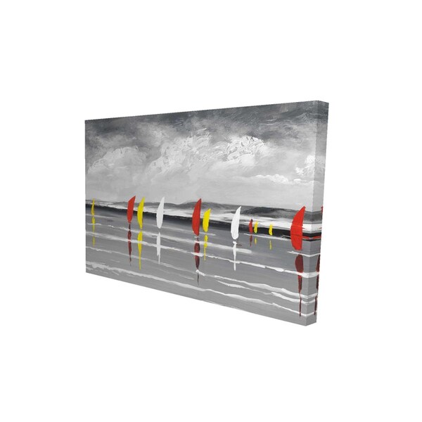 Begin Home Decor 20 x 30 in. Sailboats on the Lake-Print on Canvas - 2080-2030-CO57