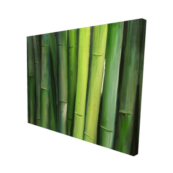 Fondo 16 x 20 in. Green Bamboo-Print on Canvas - FO2789382