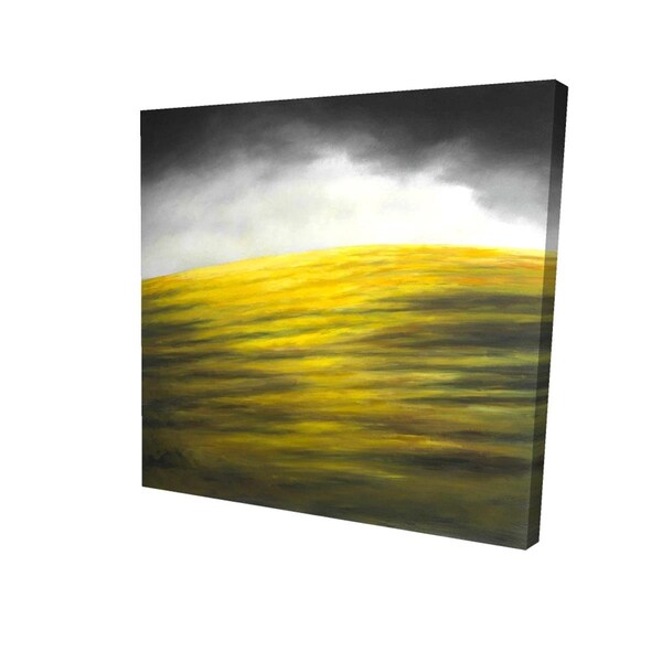Begin Home Decor 16 x 16 in. Yellow Hill-Print on Canvas - 2080-1616-LA173-1