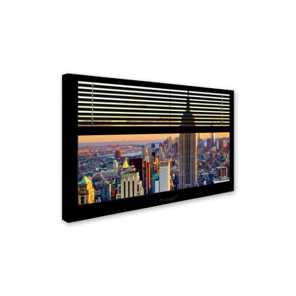 Trademark Fine Art Philippe Hugonnard 'Window View NYC Sunset 3' 2 Panel Art 2, 22x32 - PH0056B-C2232GG