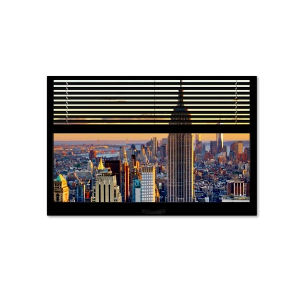 Trademark Fine Art Philippe Hugonnard 'Window View NYC Sunset 3' 2 Panel Art 2, 22x32 - PH0056B-C2232GG