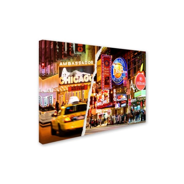 Trademark Fine Art Philippe Hugonnard 'Times Square Colours' Canvas Art, 24x32 - PH0097-C2432GG