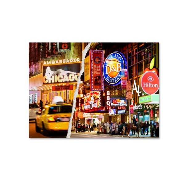 Trademark Fine Art Philippe Hugonnard 'Times Square Colours' Canvas Art, 24x32 - PH0097-C2432GG