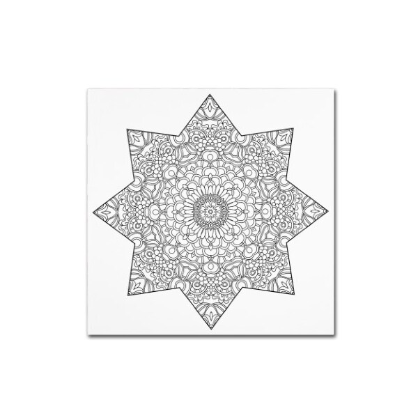 Trademark Fine Art Kathy G. Ahrens 'Mixed Coloring Book 14' Canvas Art, 14x14 - ALI3439-C1414GG