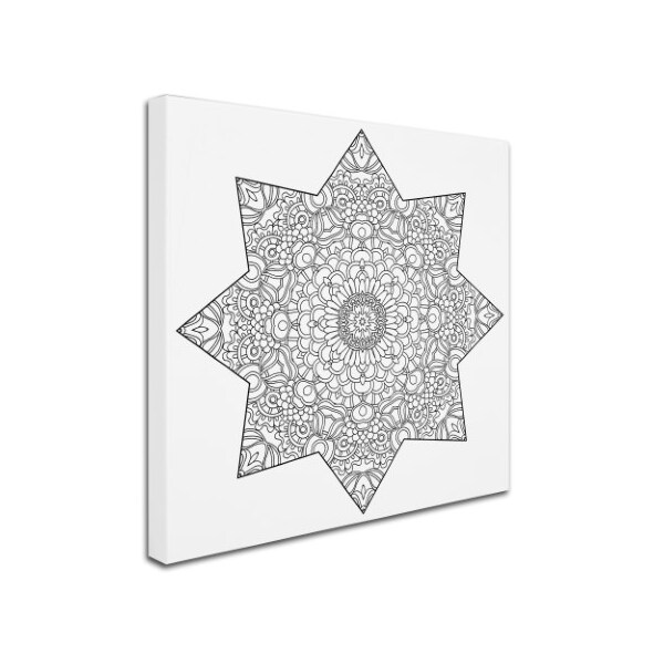 Trademark Fine Art Kathy G. Ahrens 'Mixed Coloring Book 14' Canvas Art, 14x14 - ALI3439-C1414GG