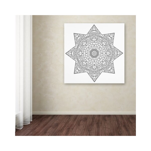 Trademark Fine Art Kathy G. Ahrens 'Mixed Coloring Book 14' Canvas Art, 14x14 - ALI3439-C1414GG