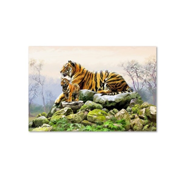 Trademark Fine Art The Macneil Studio 'Tiger' Canvas Art, 12x19 - ALI8958-C1219GG