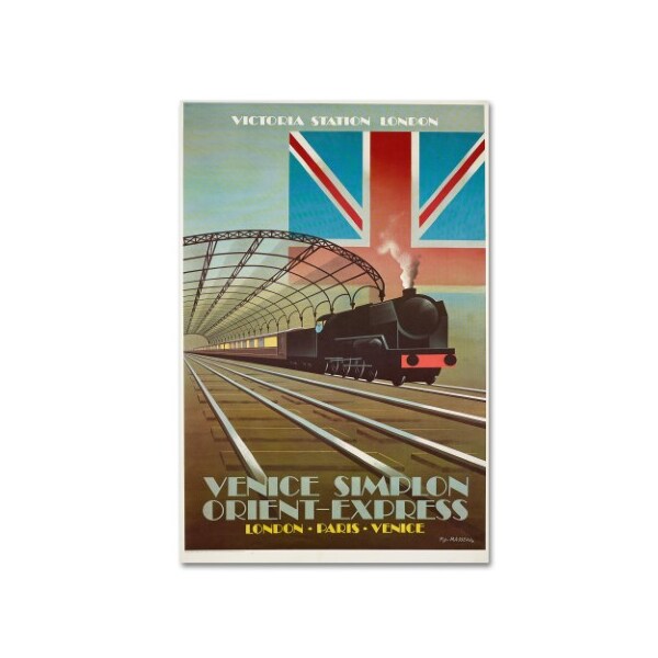Trademark Fine Art Vintage Apple Collection 'Orient Express' Canvas Art, 12x19 - ALI6256-C1219GG