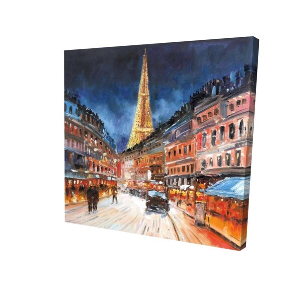 Begin Home Decor 32 x 32 in. Illuminated Paris-Print on Canvas - 2080-3232-CI170