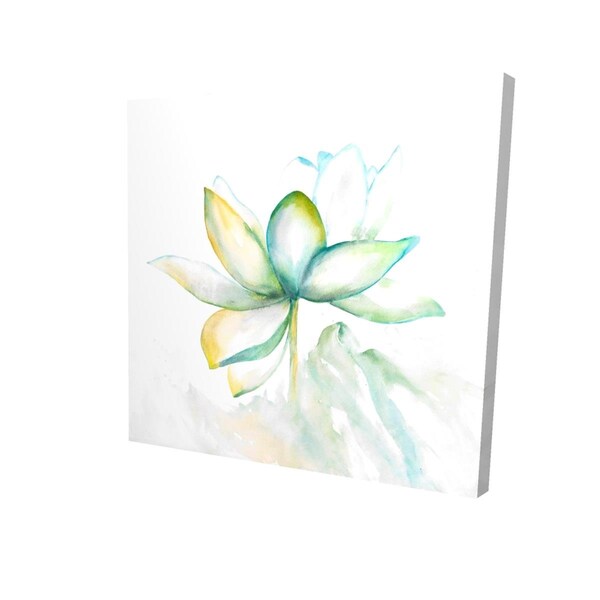 Fondo 16 x 16 in. Abstract Lotus Flower-Print on Canvas - FO2795168