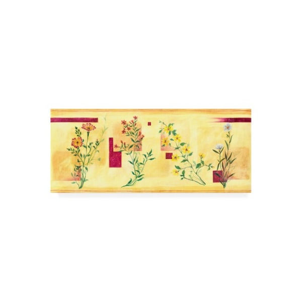 Trademark Fine Art Pablo Esteban 'Pink Overgrown Flowers' Canvas Art, 20x47 - ALI45054-C2047GG