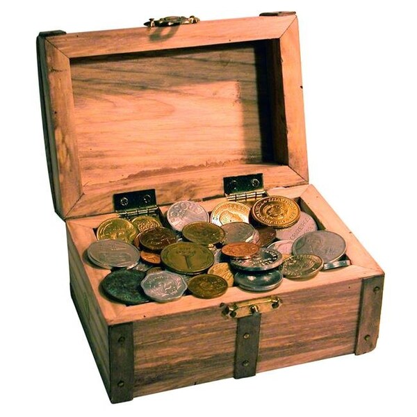 Upm Global UPM Global 14171 Treasure Chest of 50 Coins from Around the World - 14171