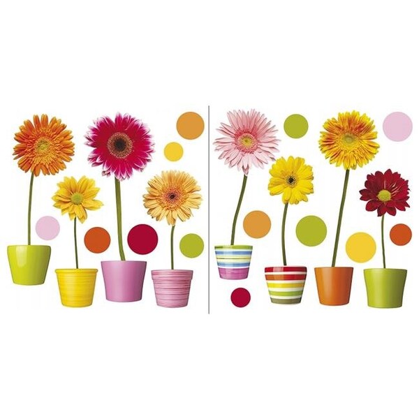 Crearreda Crearreda CR-64003 Gerberas Window Stickers - CR-64003