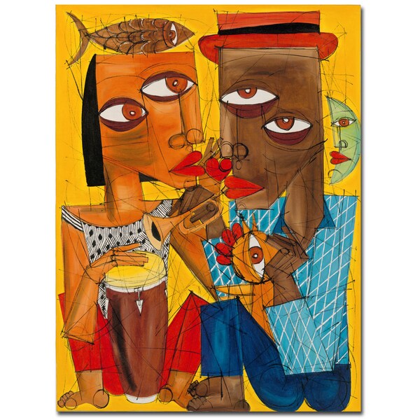 Trademark Fine Art Dieguez 'Besame' Canvas Art, 24x32 - MA149-C2432GG