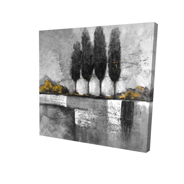 Fondo 32 x 32 in. Industrial Lanscape with Trees-Print on Canvas - FO2790227