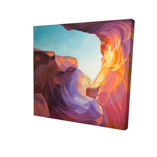 Fondo 12 x 12 in. Antelope Canyon-Print on Canvas - FO2789336