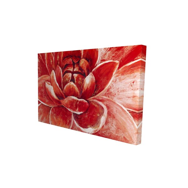 Fondo 12 x 18 in. Red Chrysanthemum-Print on Canvas - FO2784790