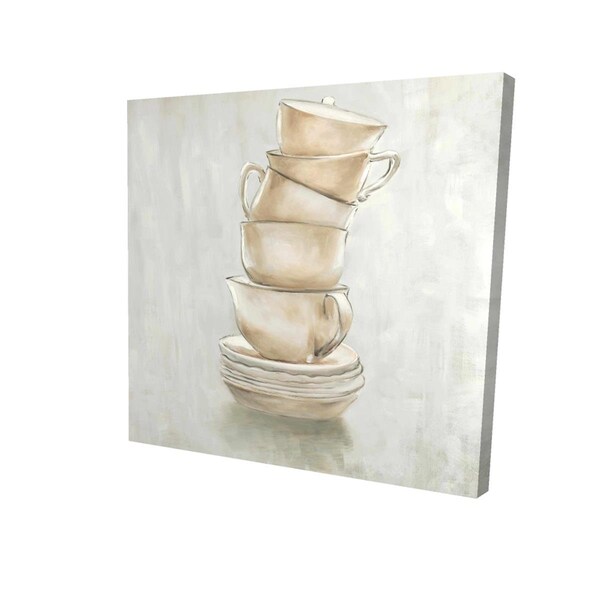 Begin Home Decor 16 x 16 in. Coffee Mugs-Print on Canvas - 2080-1616-SL18