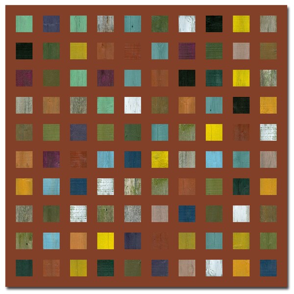 Trademark Fine Art Michelle Callkins 'Rustic Wooden Abstract VIII' Canvas Art, 35x35 - MC099-C3535GG