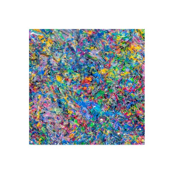 Trademark Fine Art Mark Lovejoy 'Abstract Splatters Lovejoy 2' Canvas Art, 14x14 - ALI44477-C1414GG
