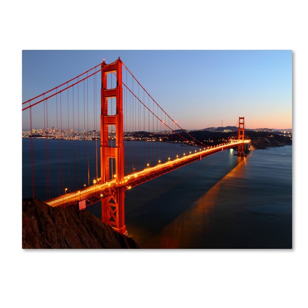 Trademark Fine Art Pierre Leclerc 'Golden Gate SF' Canvas Art, 14x19 - PL0030-C1419GG