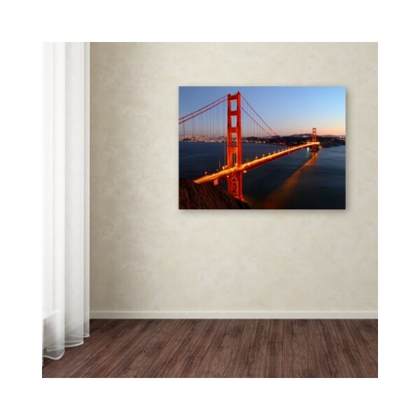 Trademark Fine Art Pierre Leclerc 'Golden Gate SF' Canvas Art, 14x19 - PL0030-C1419GG