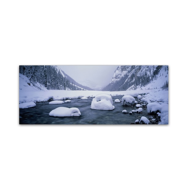 Trademark Fine Art David Evans 'North Saskatchewan River-Rocky Mountains Canada, 16x47 - DE0066-C1647GG