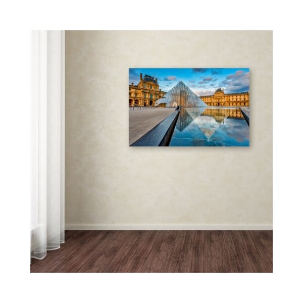 Trademark Fine Art Mathieu Rivrin 'Symetrie du Louvre' Canvas Art, 22x32 - RV0023-C2232GG